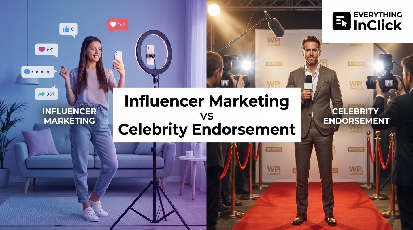 Influencer Marketing vs Celebrity Endorsement