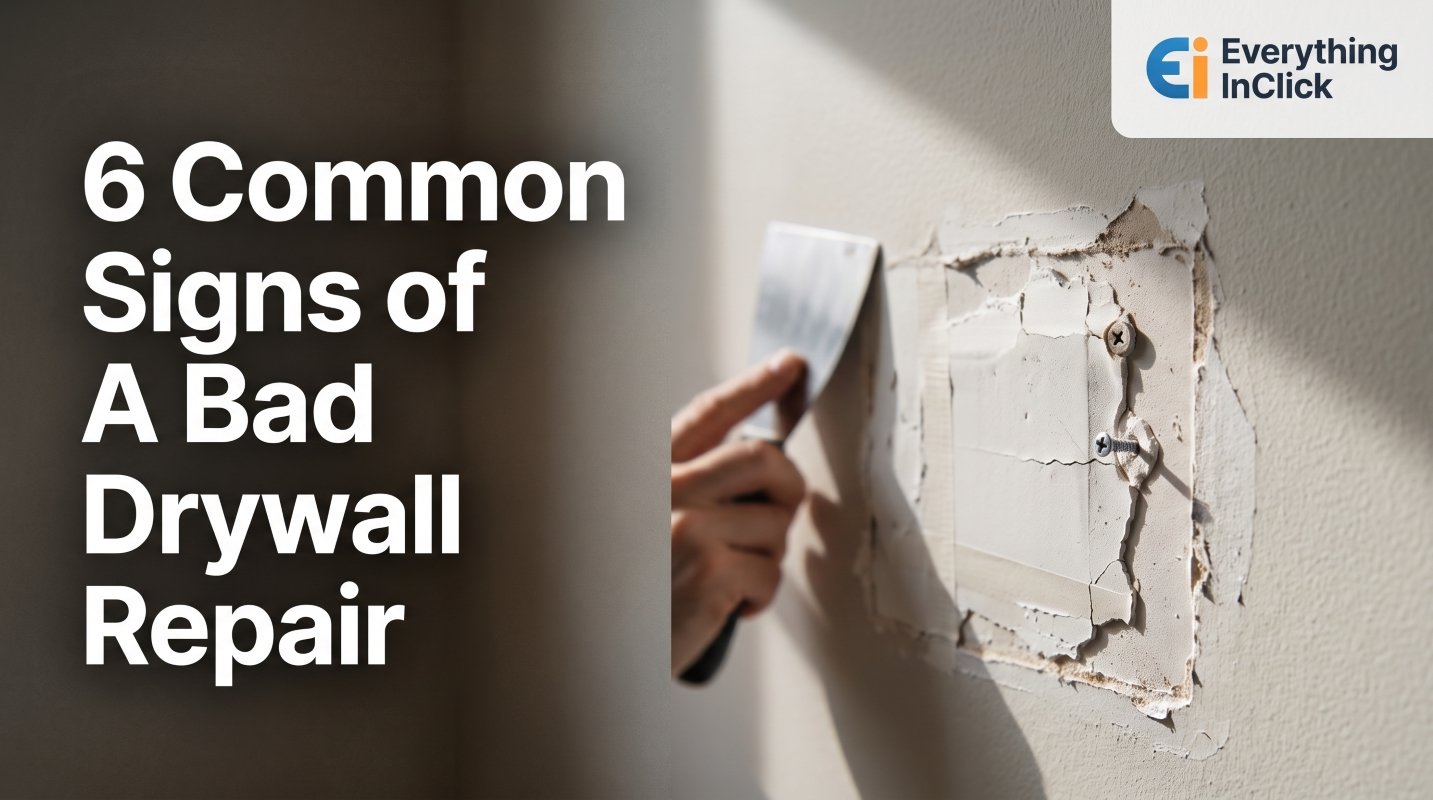 6 Common Signs of A Bad Drywall Repair