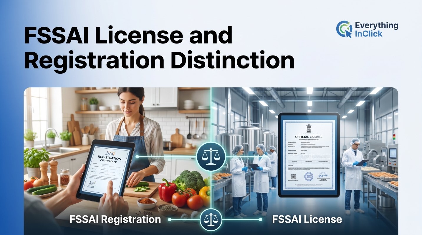 FSSAI License and Registration Distinction