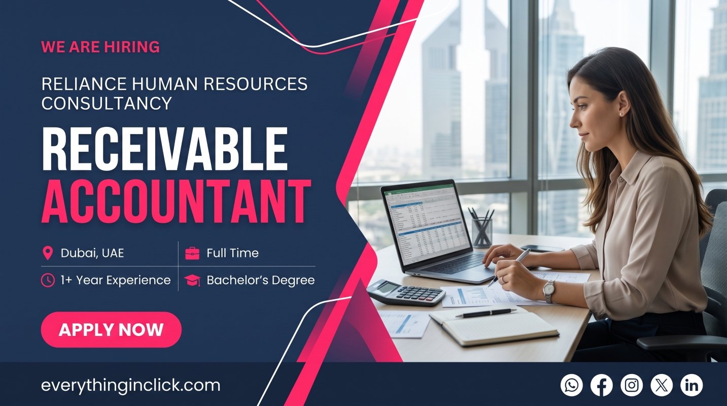 Receivable Accountant Job in Dubai, UAE