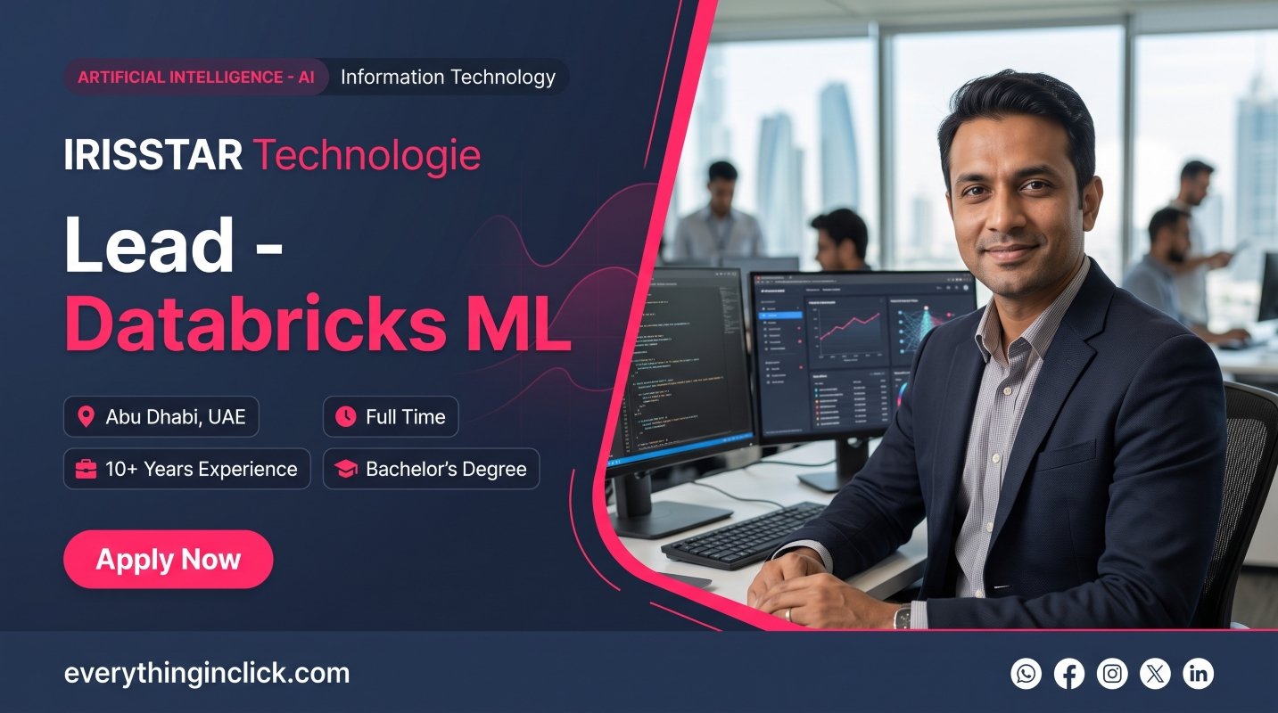Lead - Databricks ML Job in Abu Dhabi, UAE