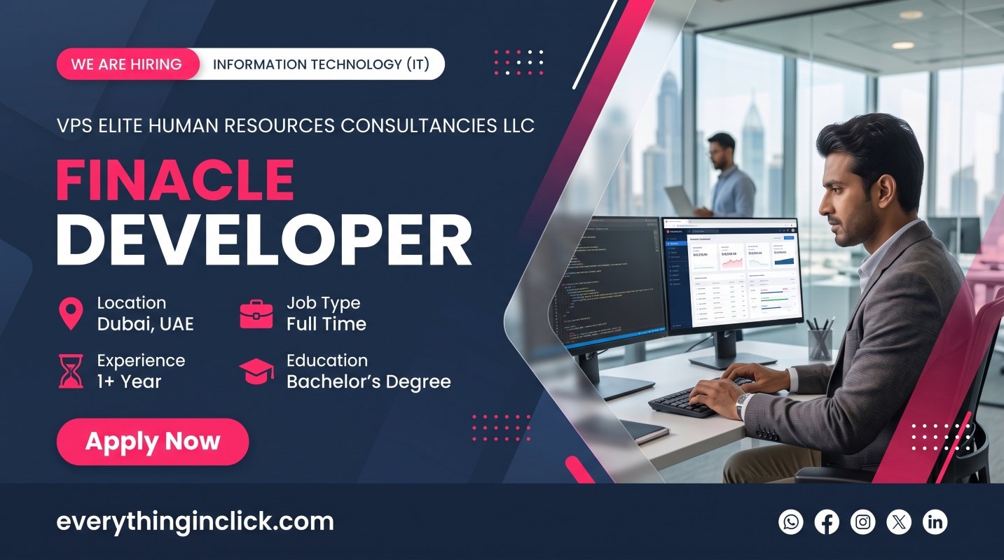 Finacle Developer Job in Dubai, UAE